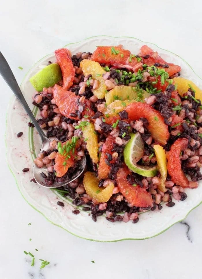 FARRO &amp; BLACK RICE CITRUS SALAD