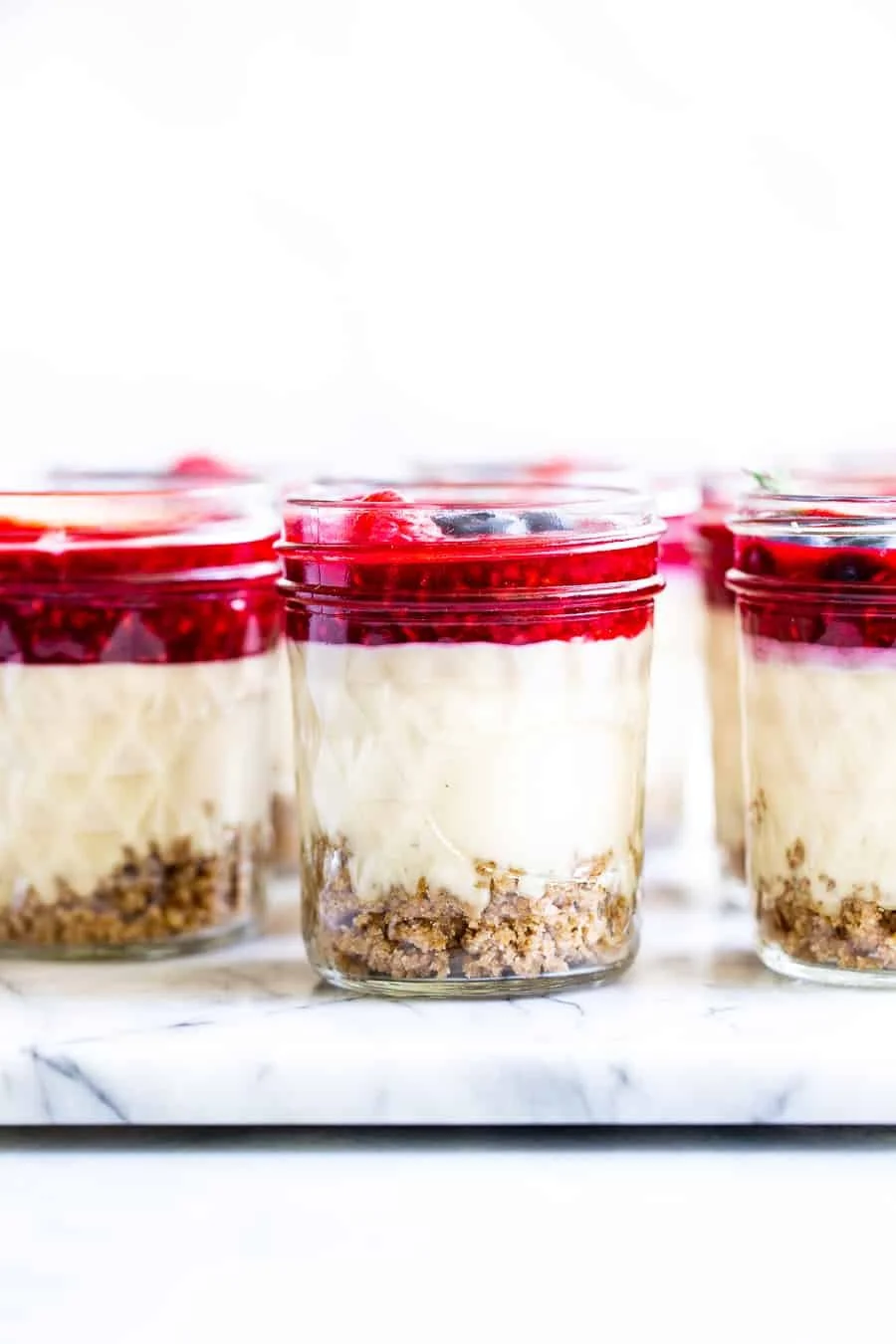 NO BAKE CHEESECAKE JARS