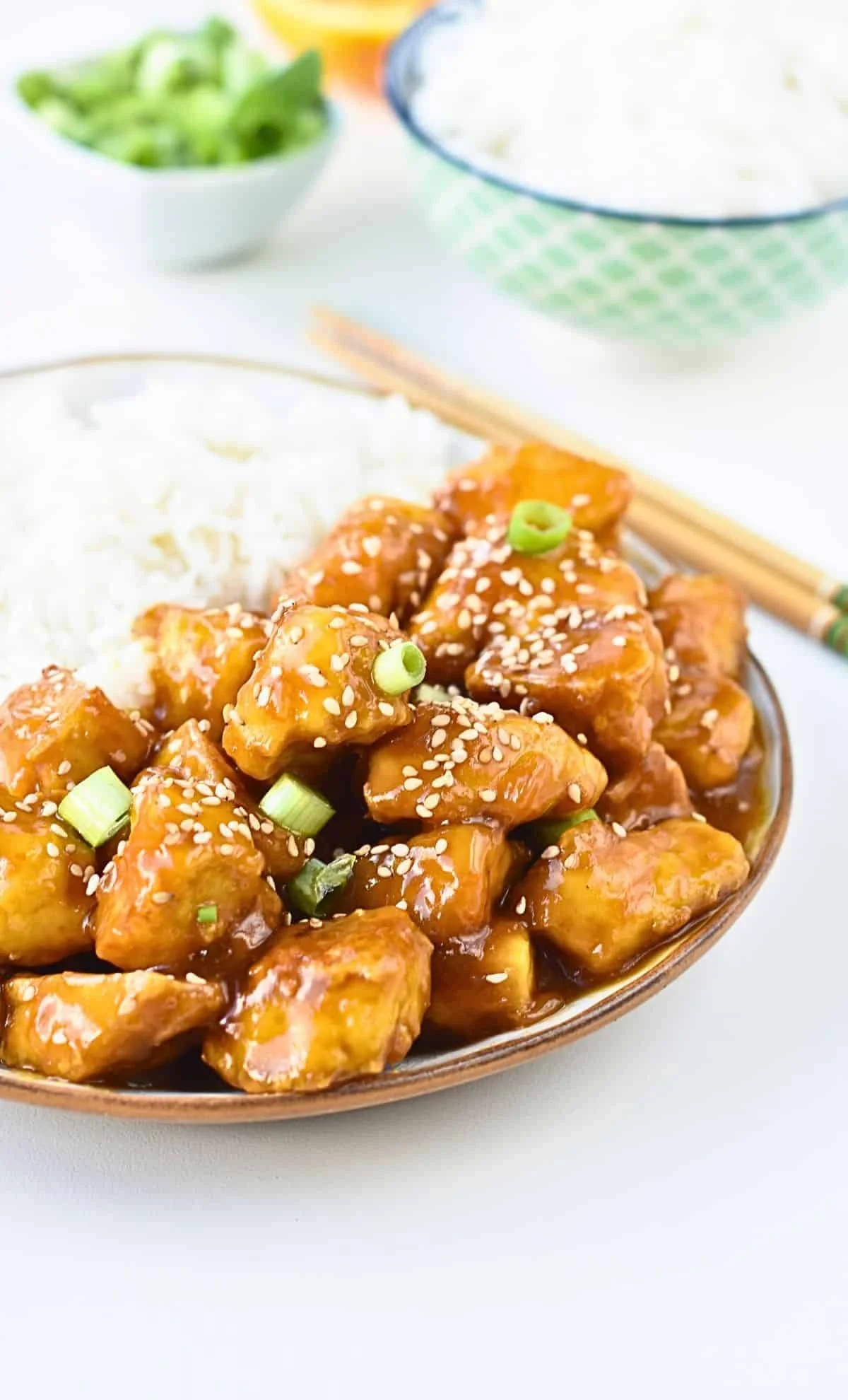 CRISPY ORANGE TOFU