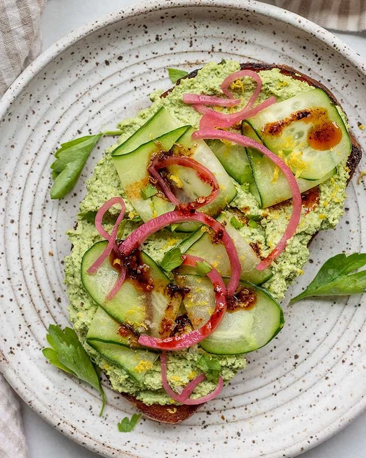 Protein Edamame Toast