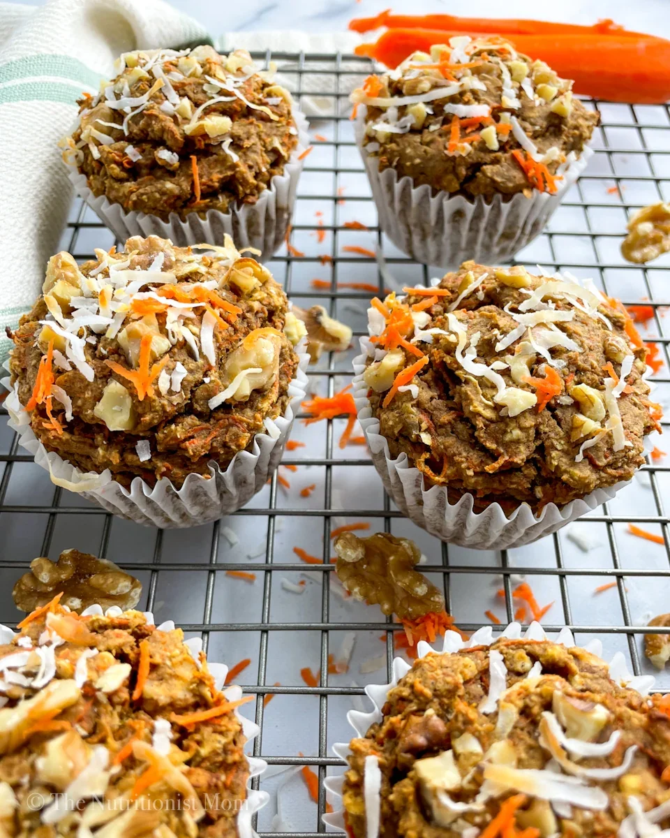 CARROT CAKE PROTEIN MUFFINS