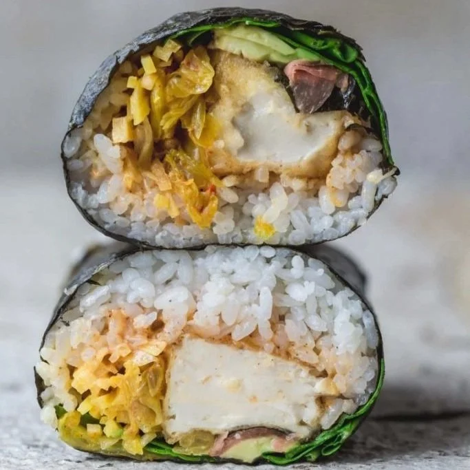 SUSHI BURRITO WITH CRISPY TOFU