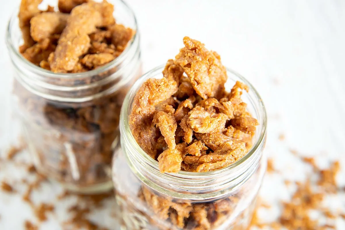HOMEMADE SOY CURLS JERKY