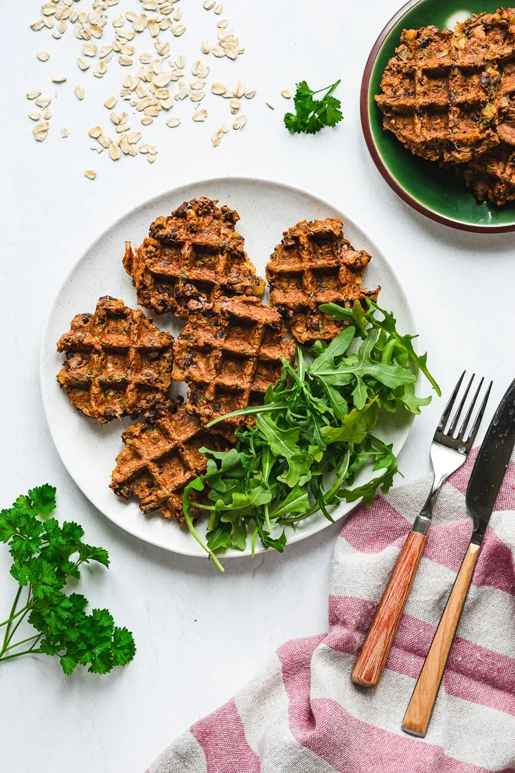 BLACK BEAN WAFFLES