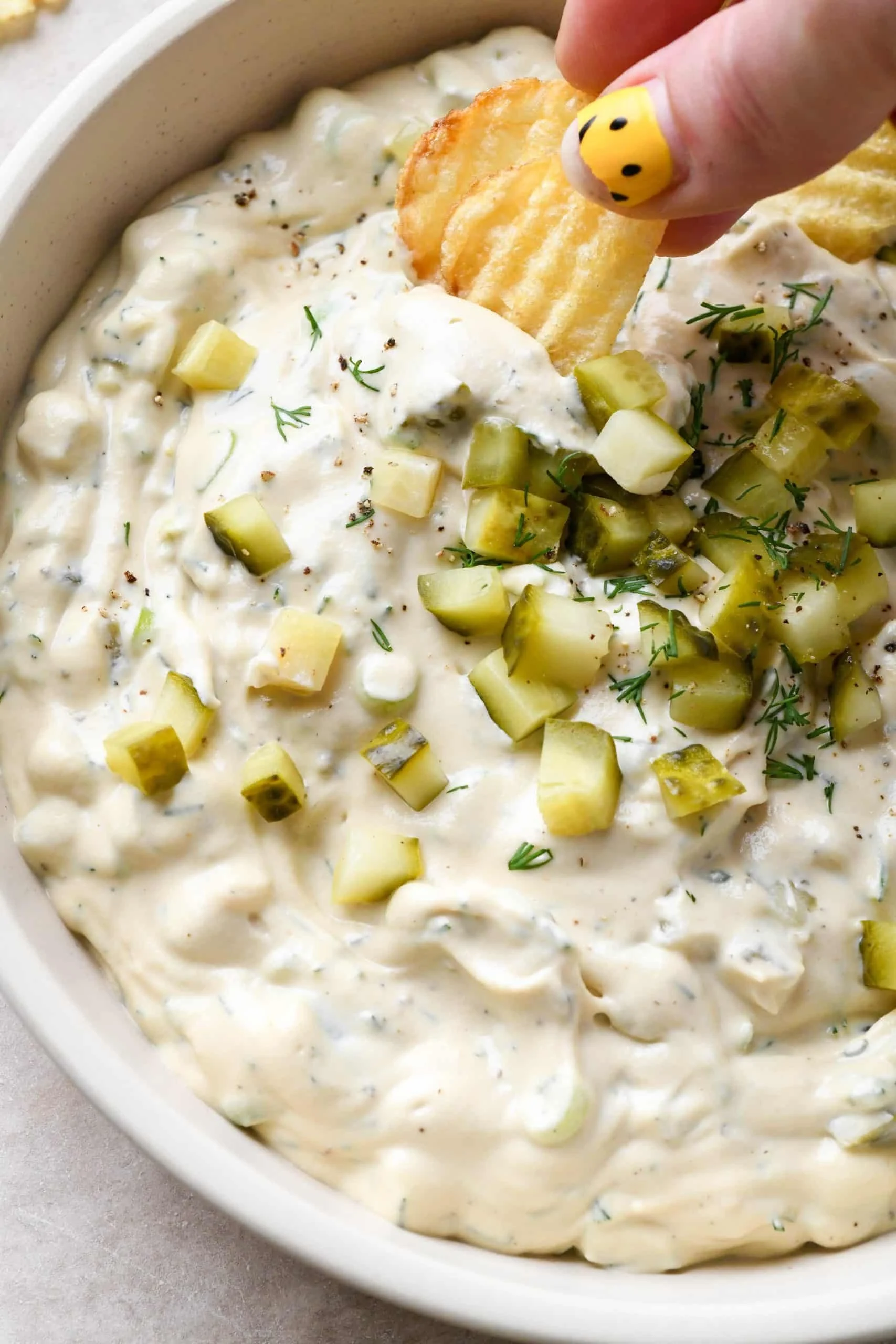 DAIRY FREE DILL PICKLE DIP