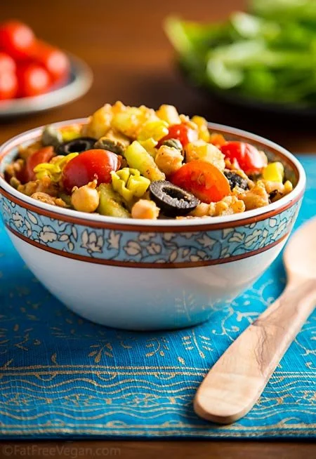TUNISIAN-INSPIRED CHICKPEA AND POTATO SALAD