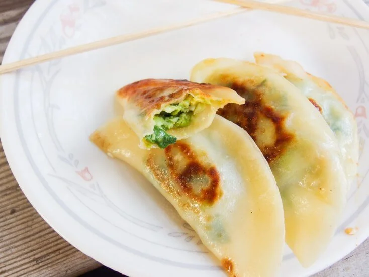 AVOCADO EDAMAME POTSTICKERS