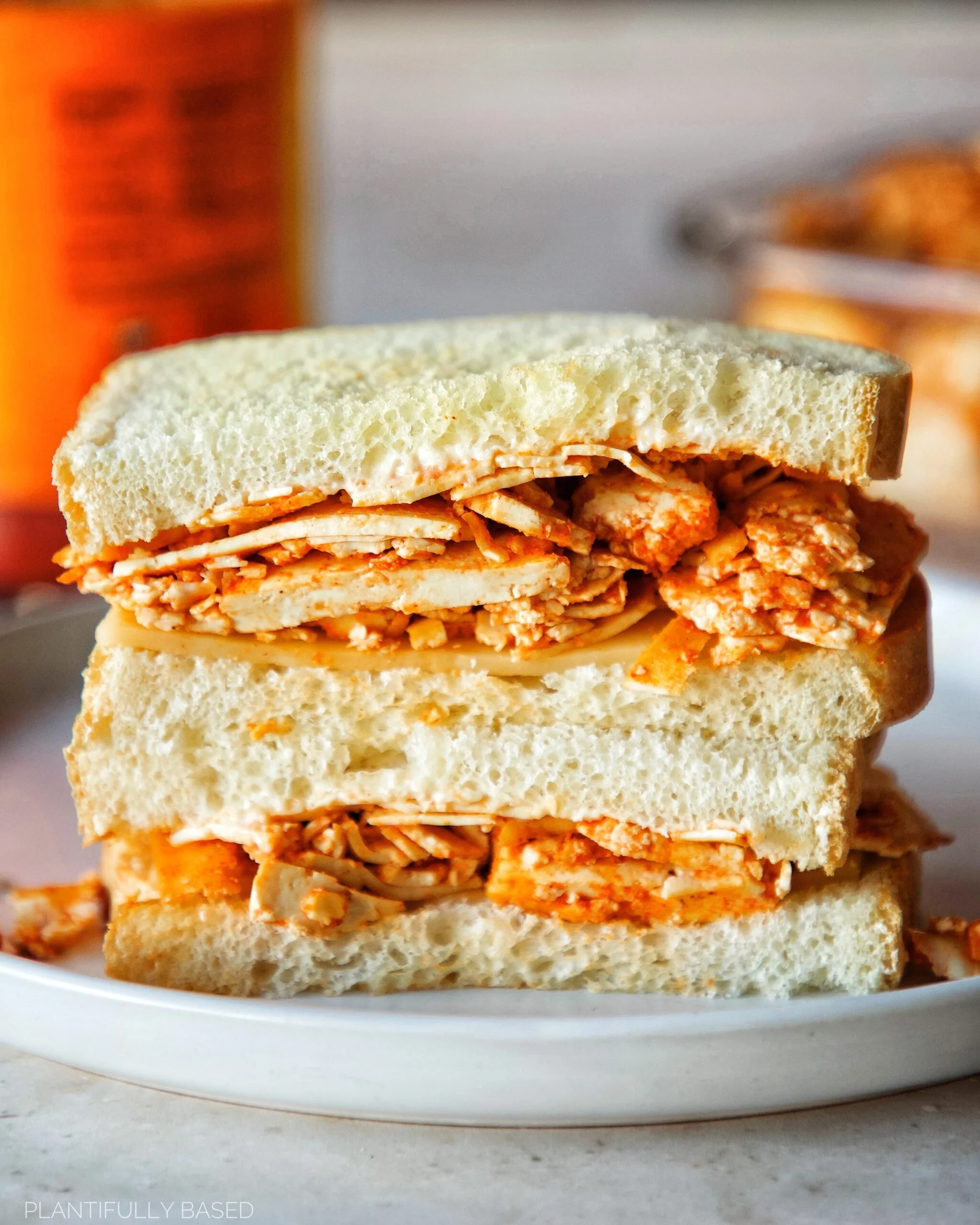 EASY TOFU LUNCH MEAT (BUFFALO STYLE)