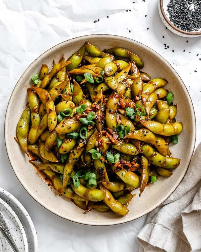 QUICK SPICY EDAMAME