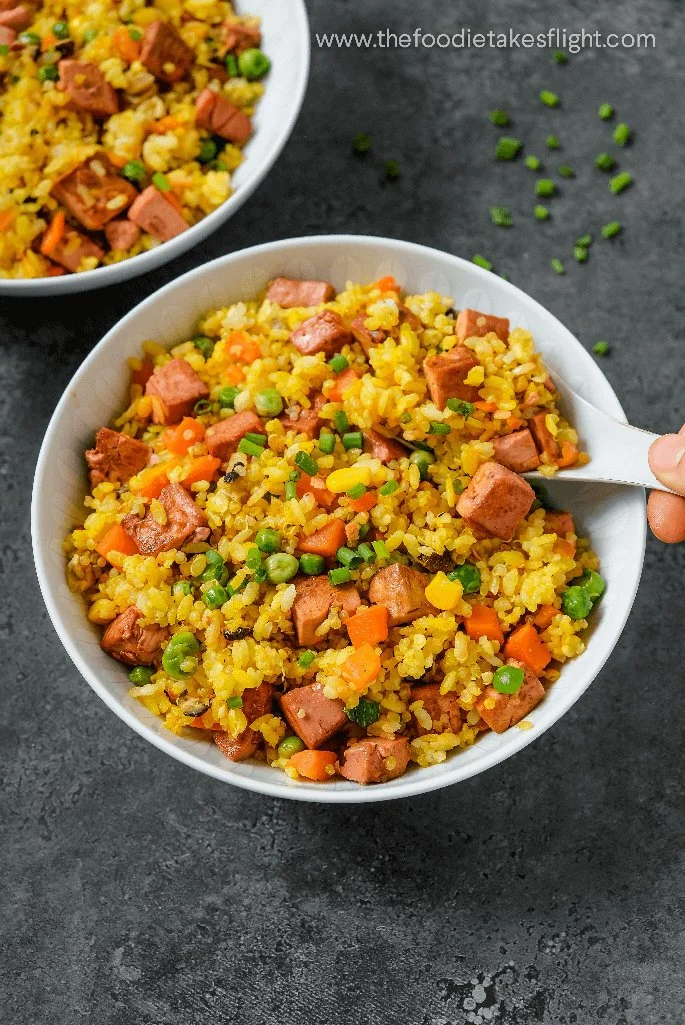 VEGAN TOFU ‘SPAM’ FRIED RICE