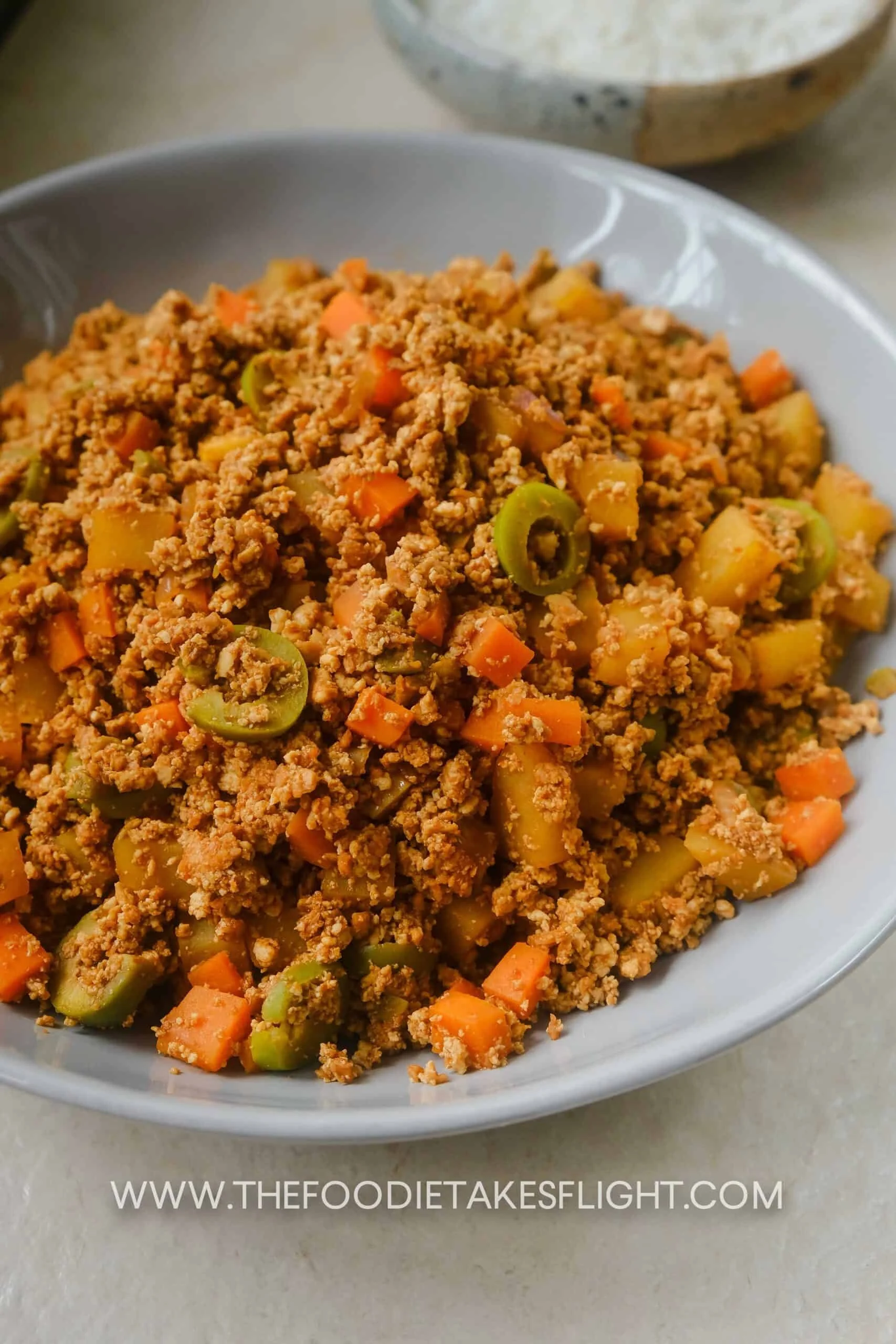 TOFU GINILING (FILIPINO STYLE PICADILLO
