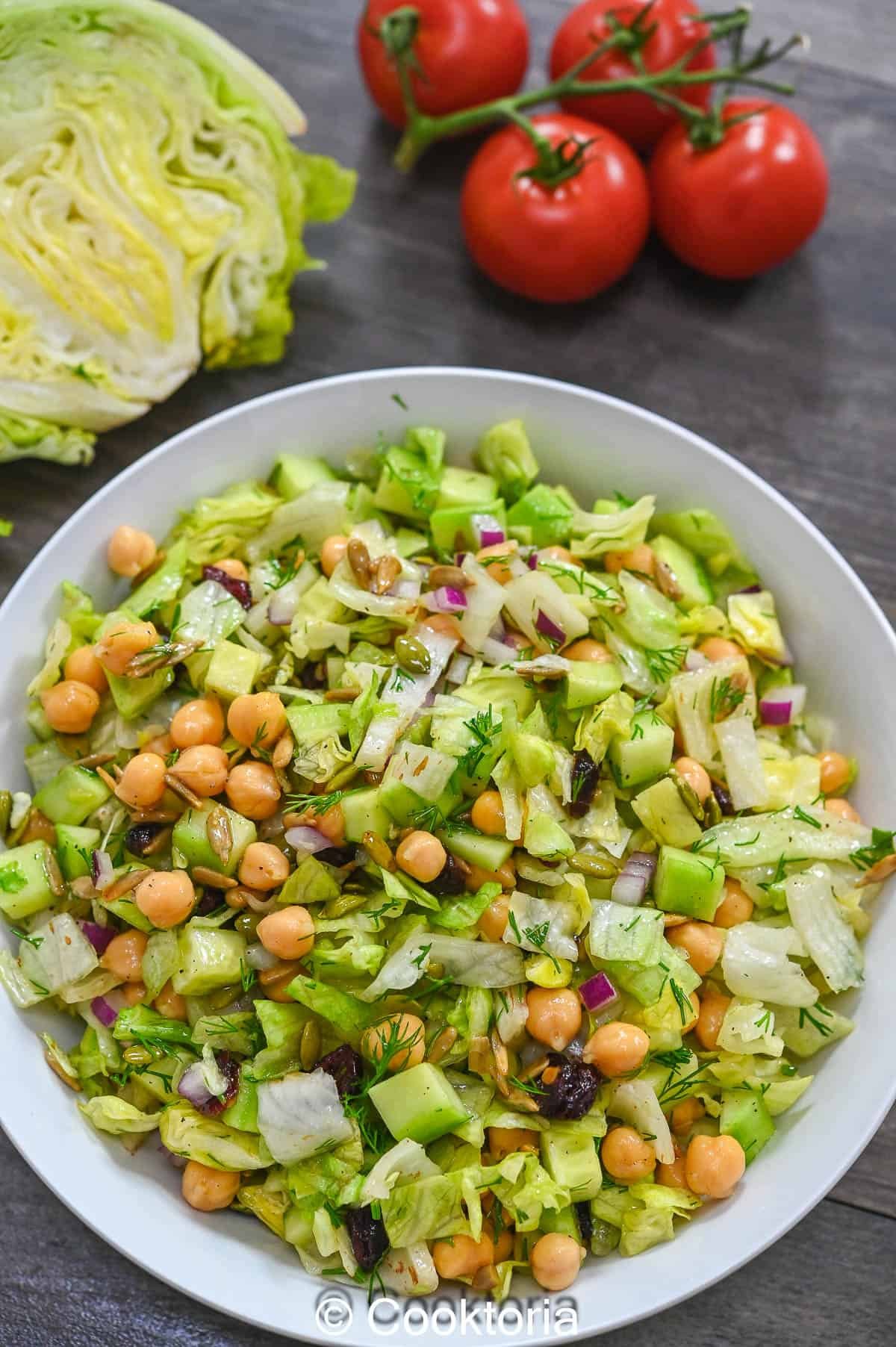 CHICKPEA ICEBERG SALAD