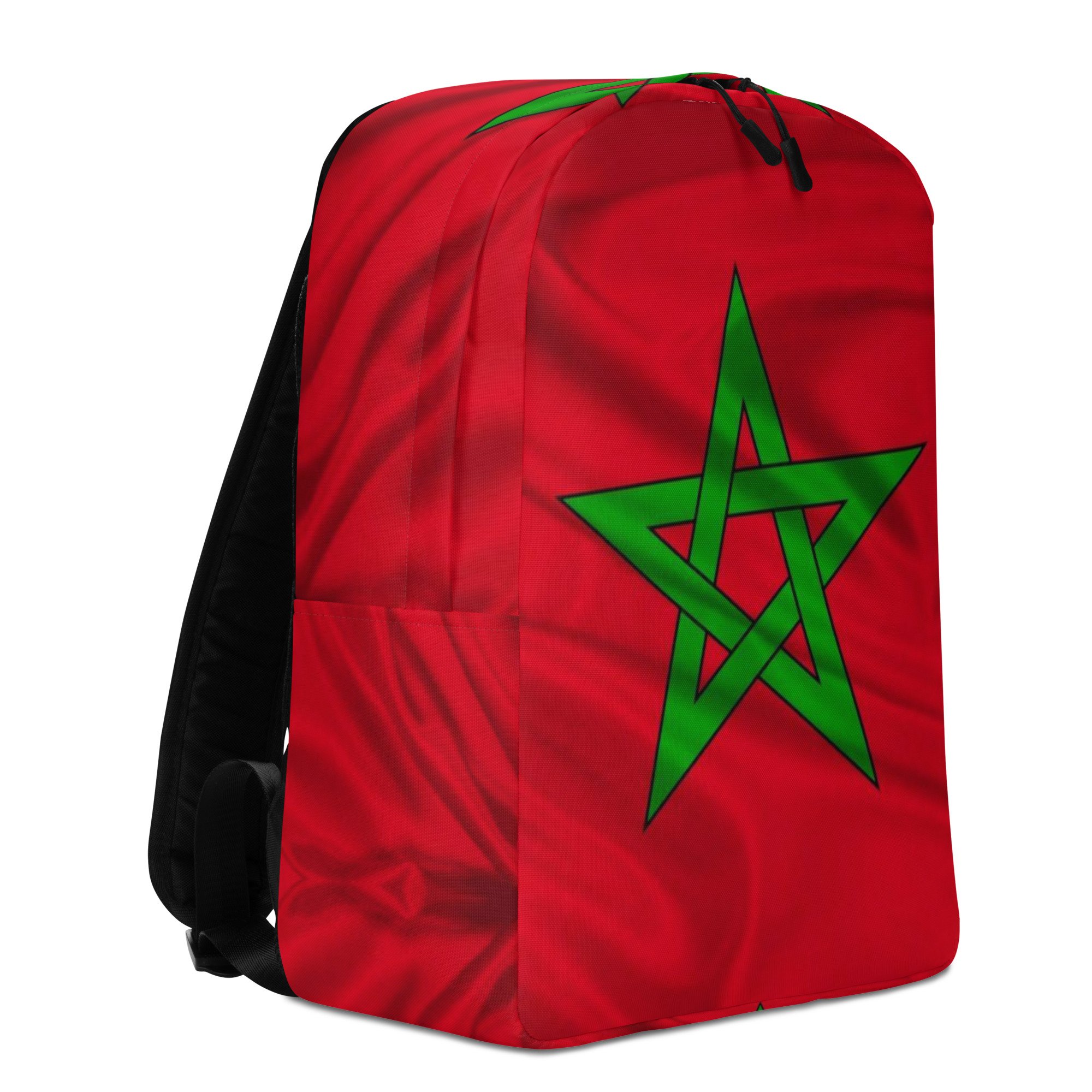 Minimalist Backpack - Moroccan Flag - Backpack BuffetMinimalist Backpack - Moroccan FlagBackpack Buffet