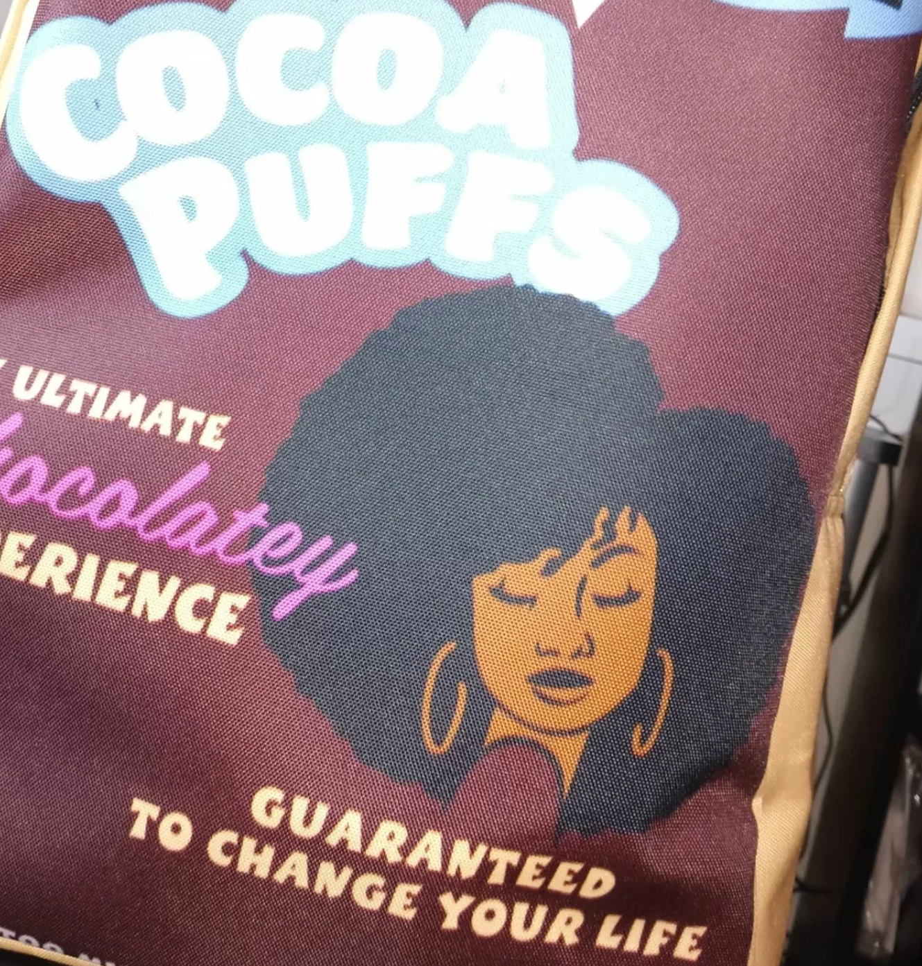 Backpack Buffet backpack highlighting fit, storage space, and beautiful printing