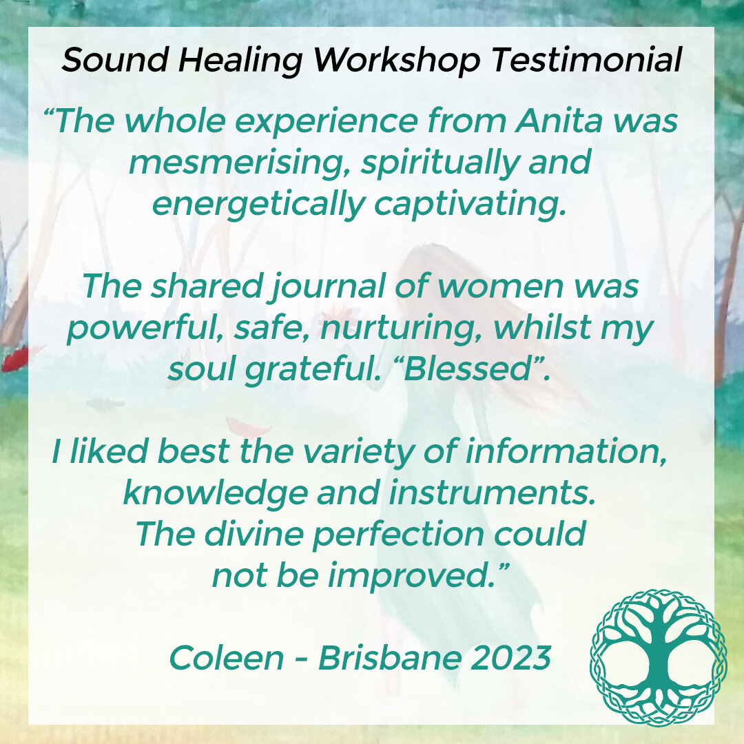 We love the beautiful words our students leave us with after our workshops. We feel truly blessed to be able to help people on their Sound Healing and personal journey,
Check out our upcoming workshops for 2023 and 2024 on our website:
👉 Link in our