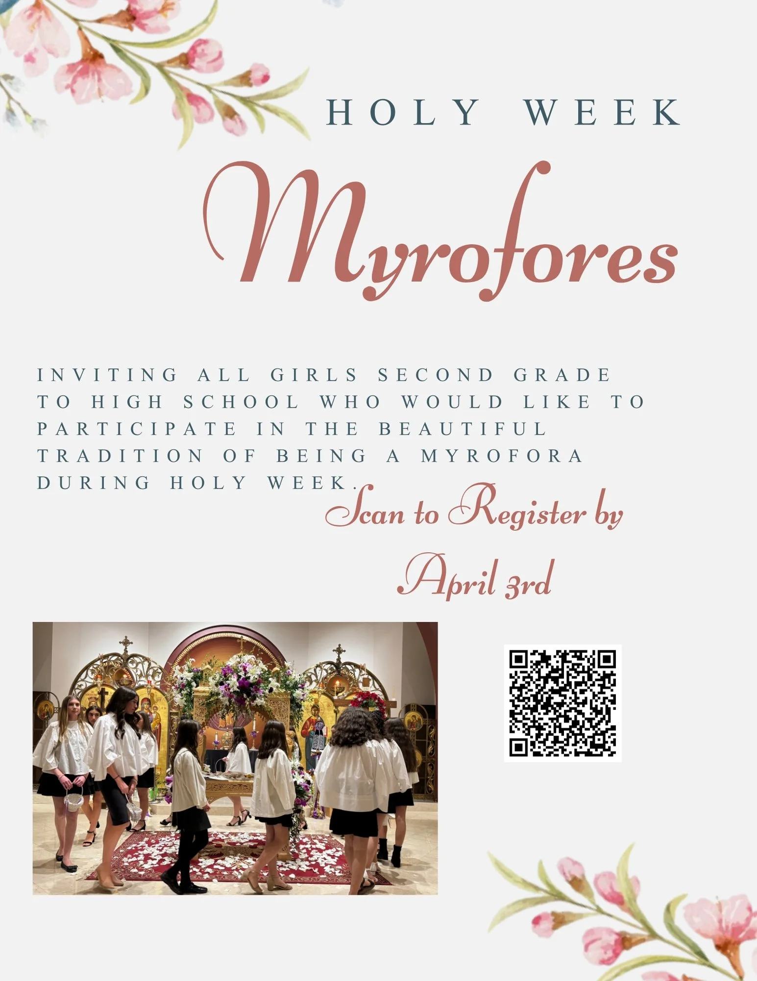 Myrofores Holy Week 2026→