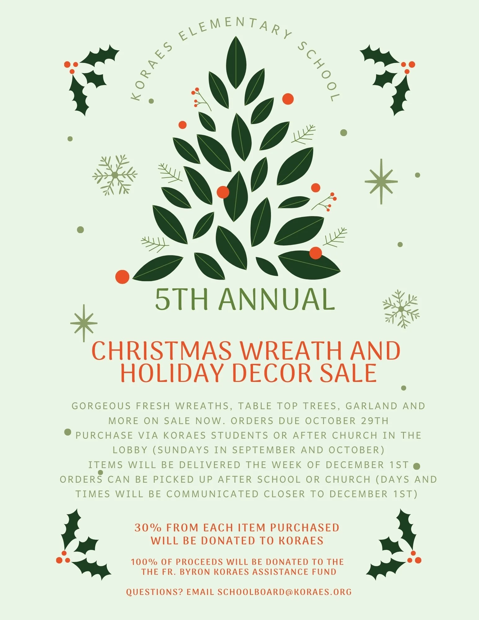 5th Annual KES Christmas Wreath and Decor Sale