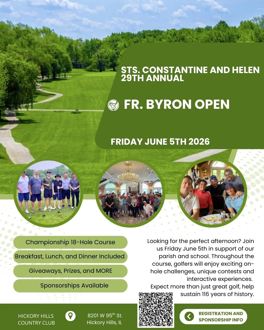 29th Annual Fr. Byron Open - Registration is LIVE