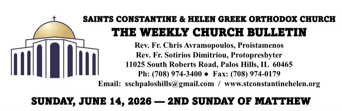 June 14th Church Bulletin