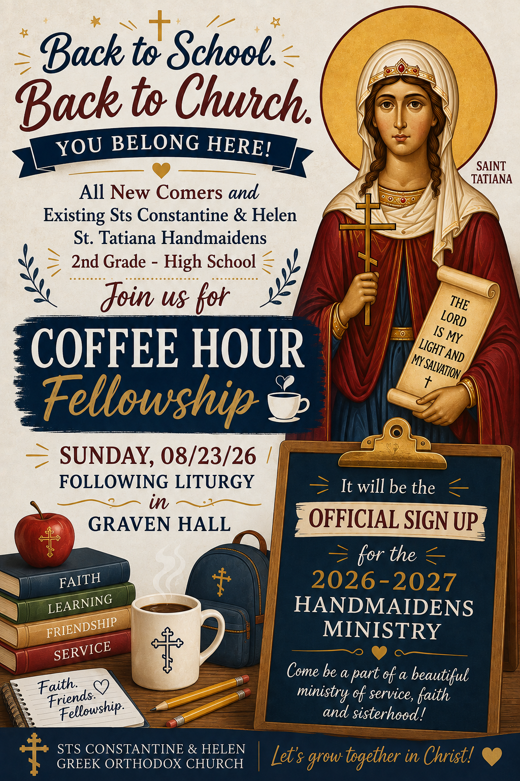 Handmaidens Coffee Hour/Fellowship