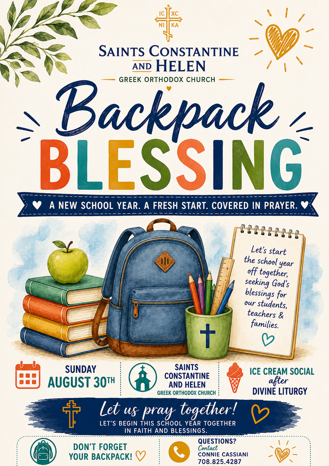 Backpack Blessing