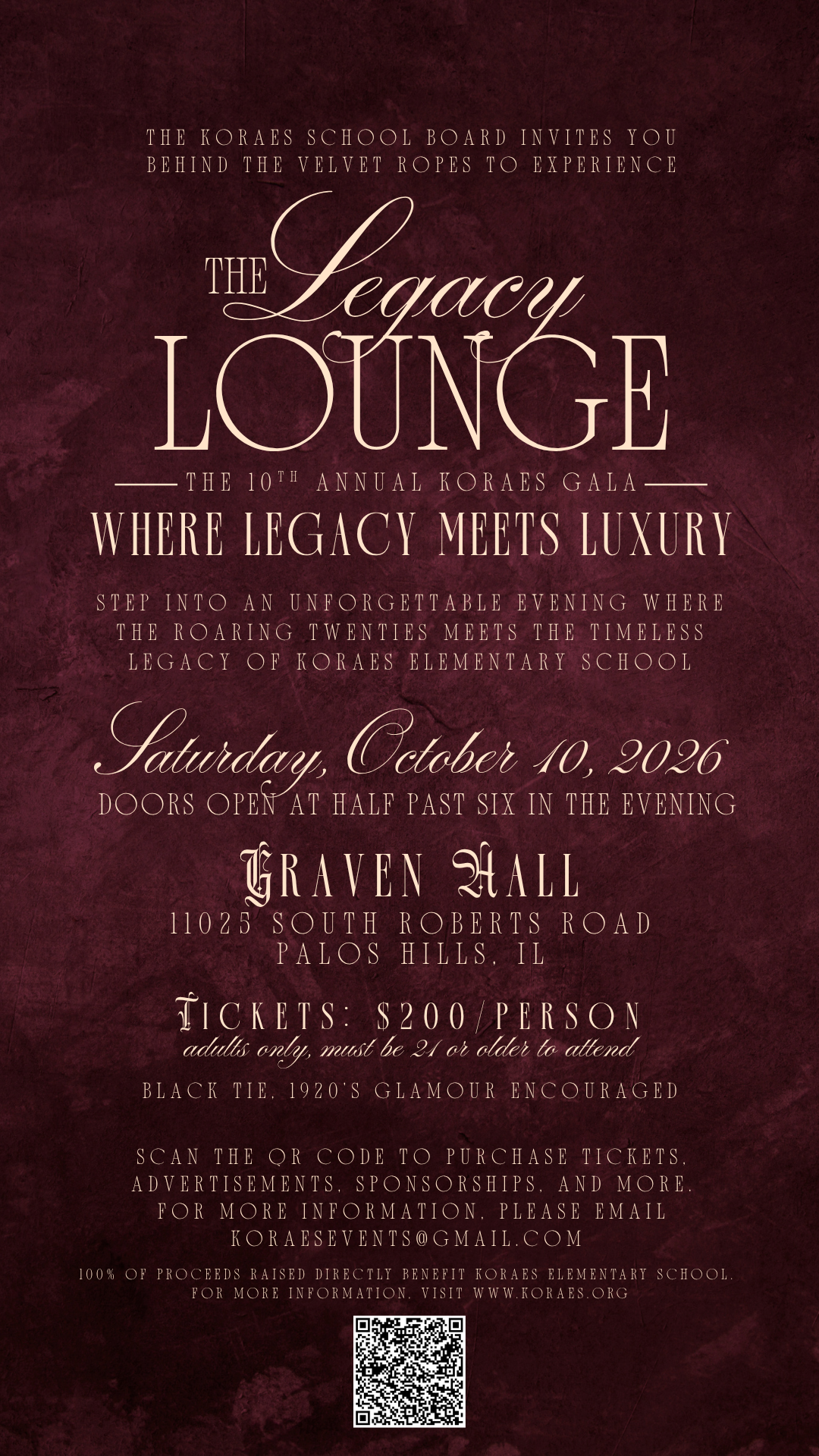 10th Annual Koraes Elementary School Gala 