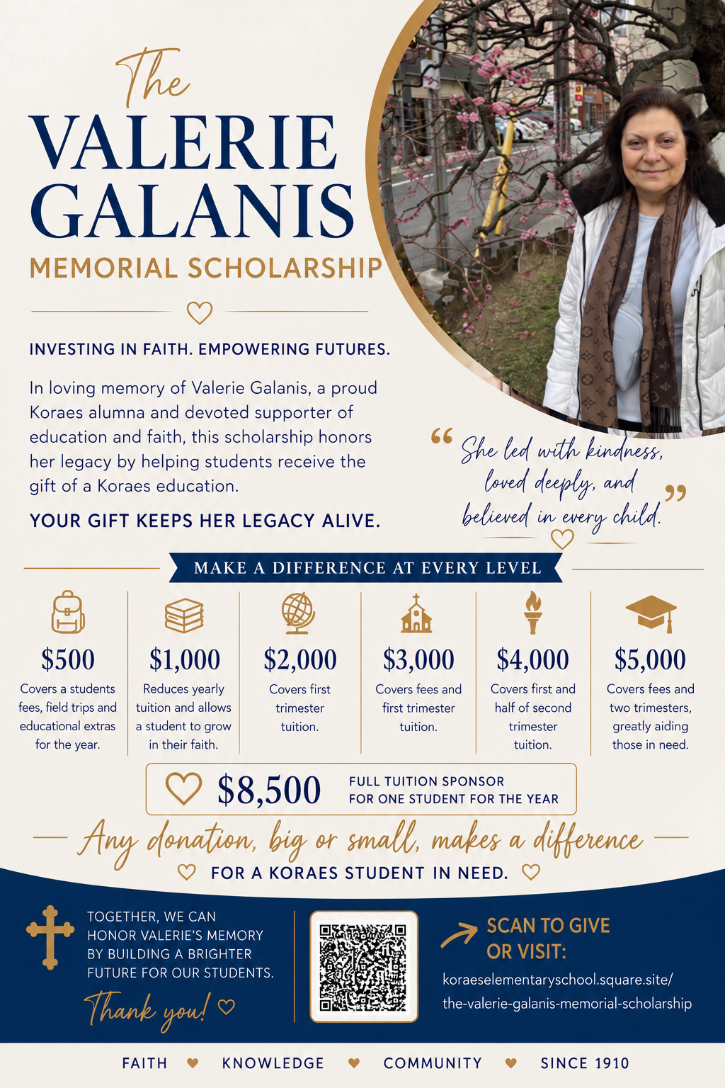 The Valerie Galanis Memorial Scholarship