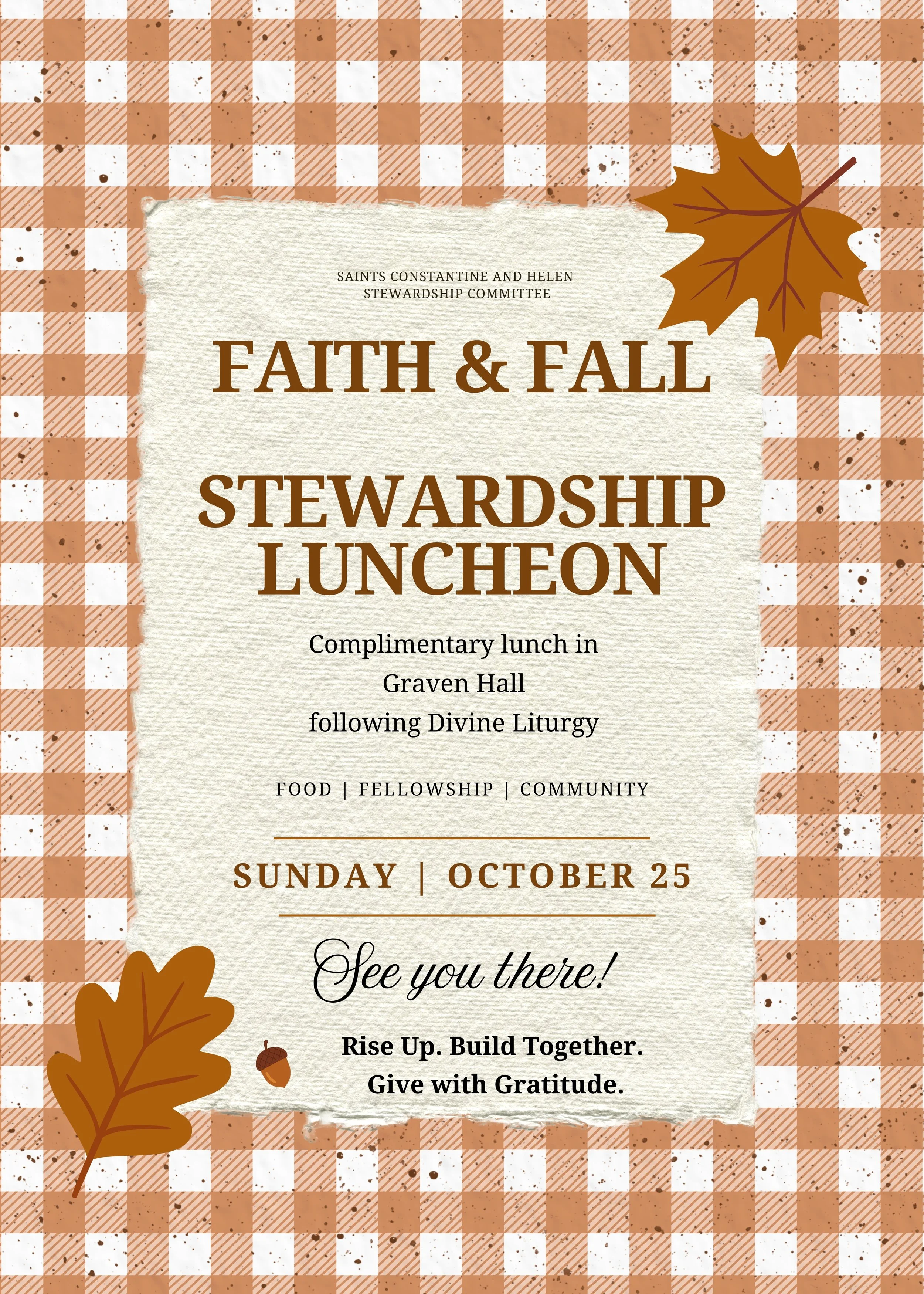 Fall & Faith Stewardship Luncheon