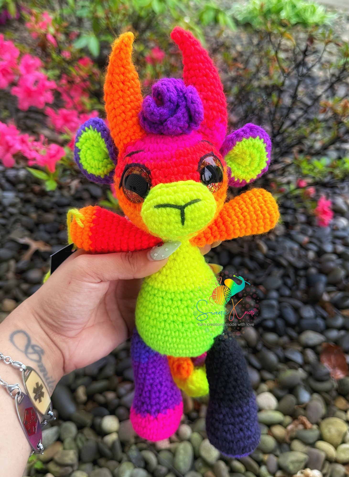 Neon Flower Goat
