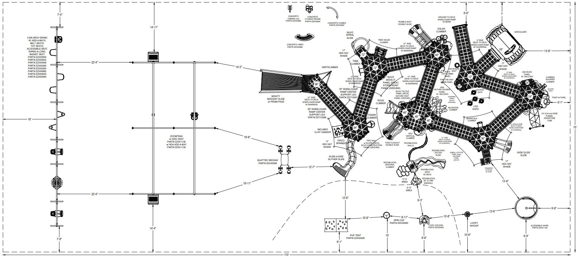Cindy Miles Adaptive Fund playground rendering