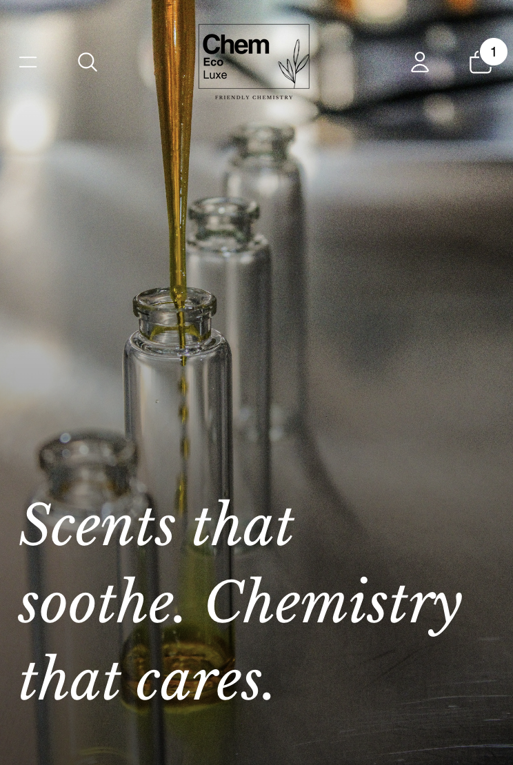 chem eco luxe - candles ecomerce