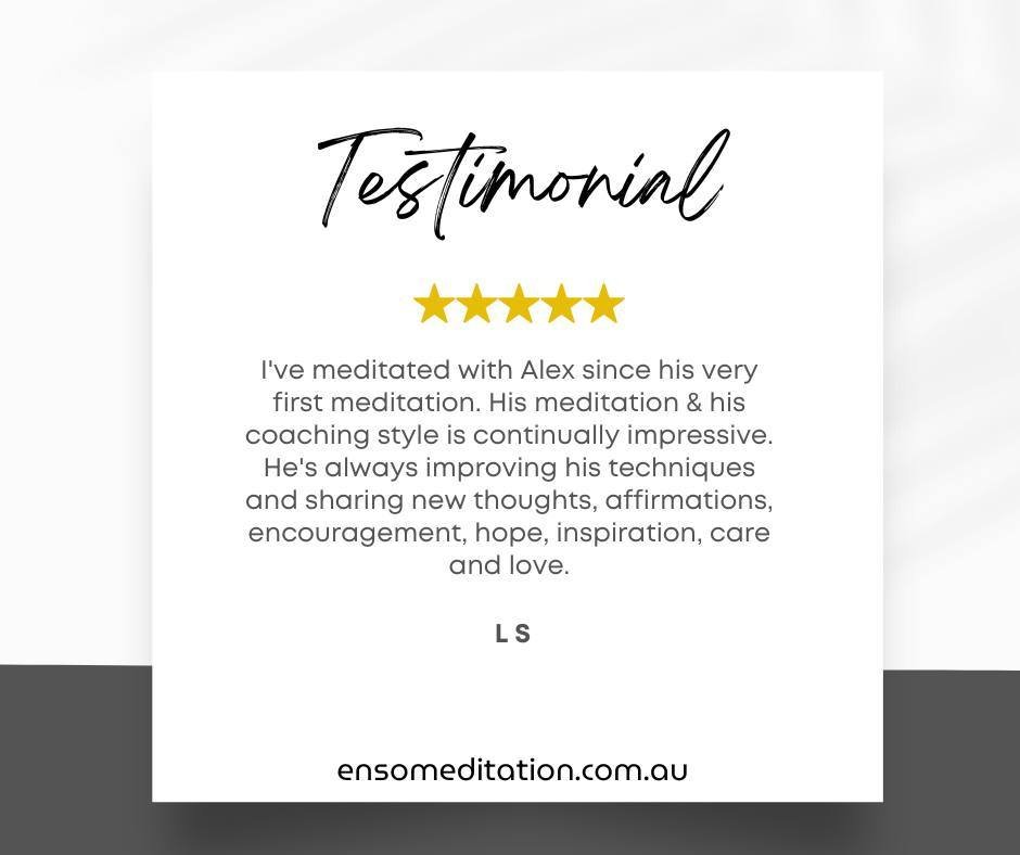 Thank you, L S, for the heartfelt feedback! It's testimonials like this that remind us why we're passionate about what we do at Enso Meditation. Growing, sharing, and connecting through every step of the meditation journey is what it's all about. Beg