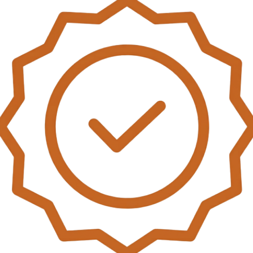 Quality icon orange