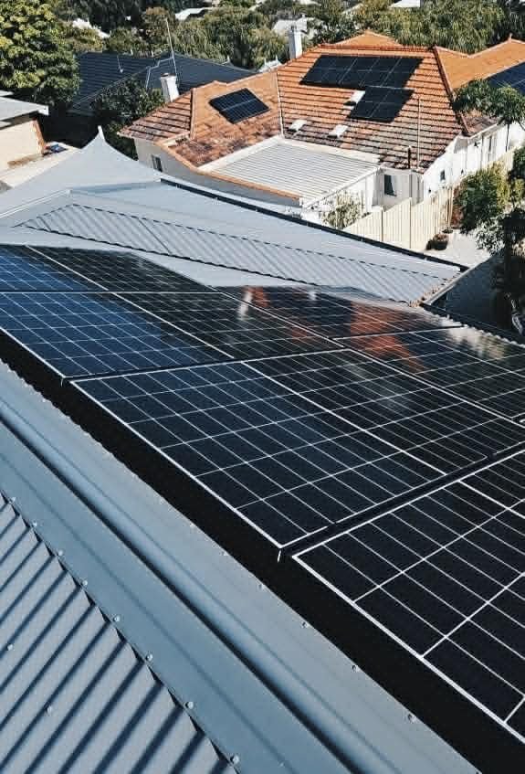 Intallation of solar panels perth wa australia roof