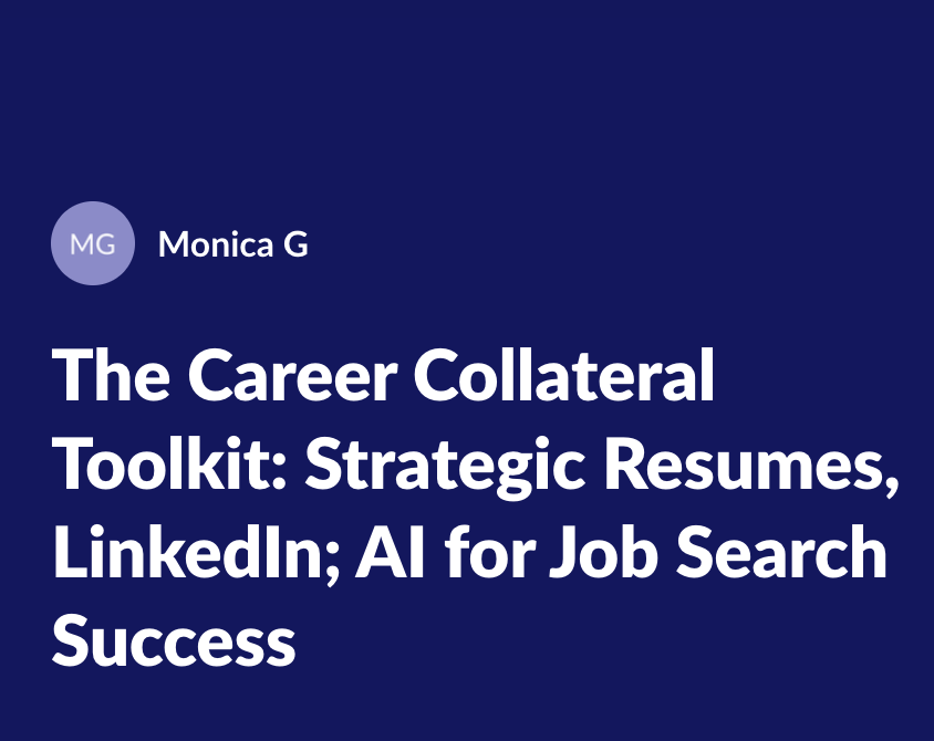 Career Collateral Toolkit