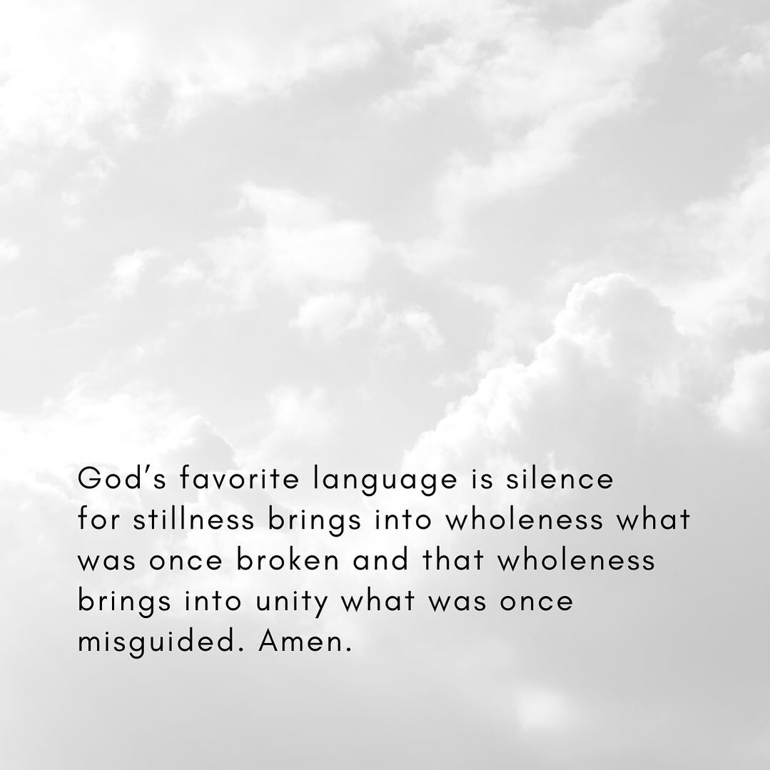 God has the ability to tune in with stillness. God has the ability to see you for who you are in the moment of quietness. God has the ability to know you for the centralized version of the central version of who you are. This is because God&rsquo;s f