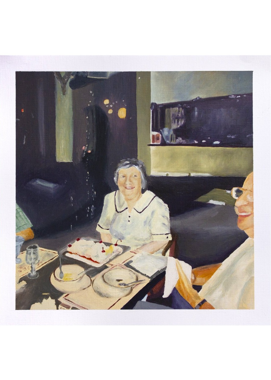Cobb & Co Polaroid. Oil on Paper, 2023.