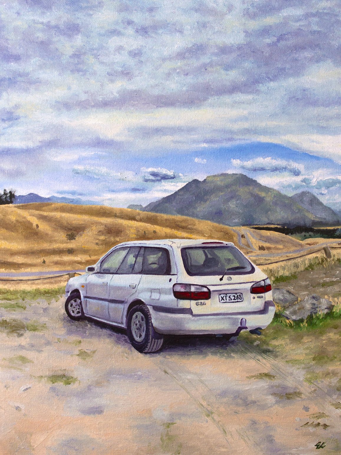 Mazda 626. Oil on Canvas, 2023.