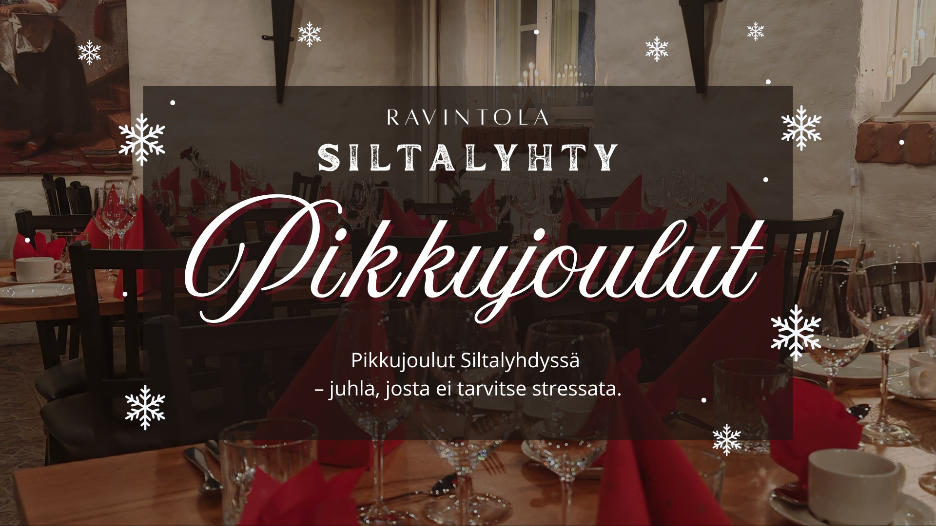 Pikkujoulut siltalyhdyssä?