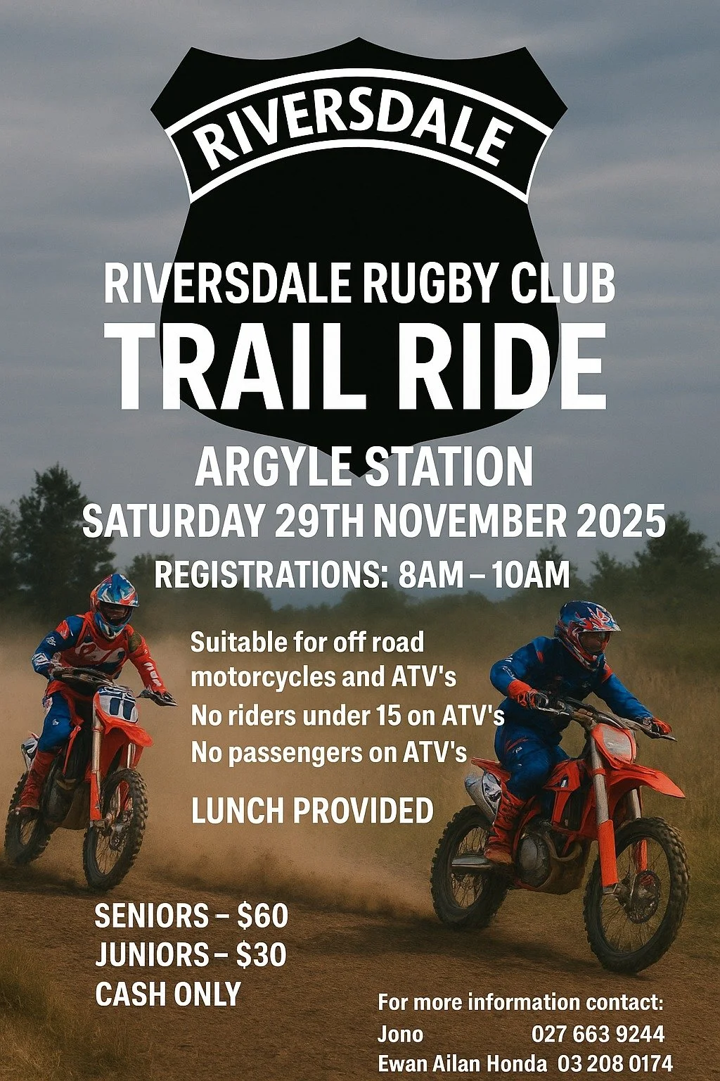 Riversdale Rugby Club Trail Ride