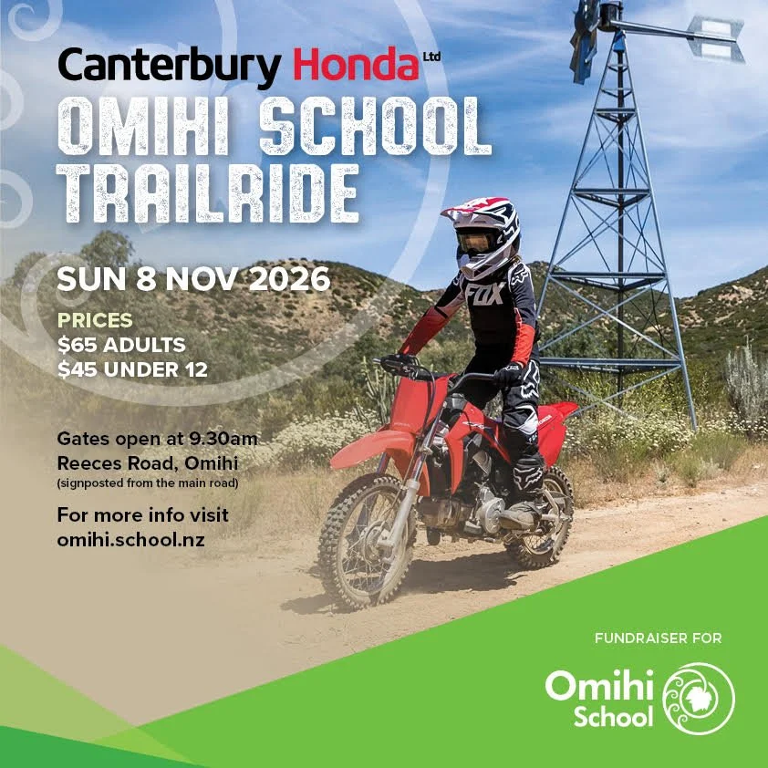 Canterbury Honda Omihi School Trail ride