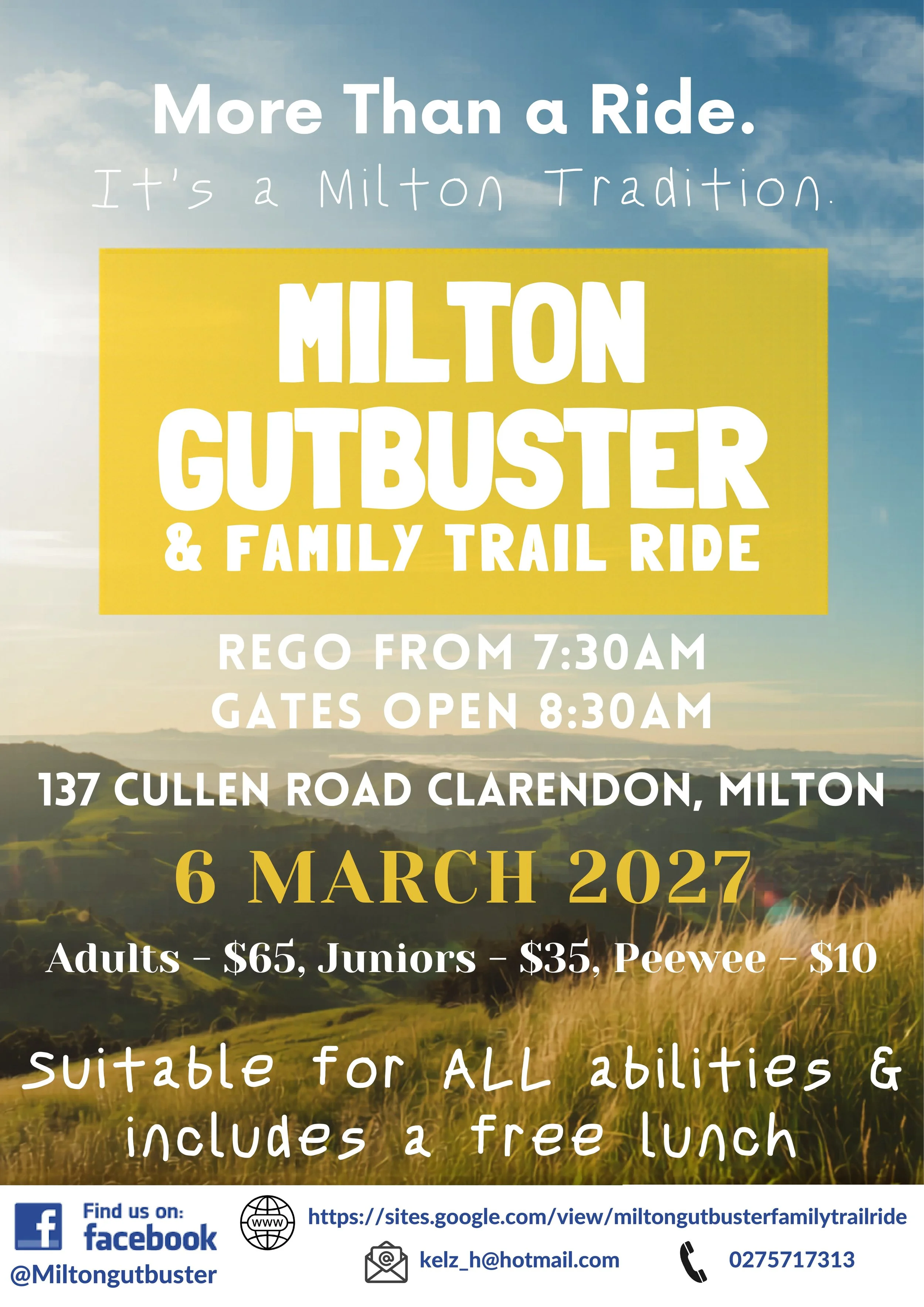 Milton Gutbuster and Family Trail Ride