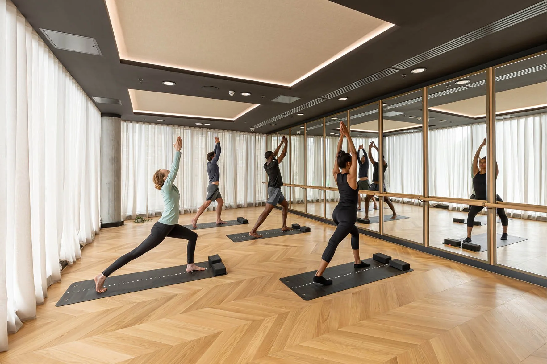 Warehouse Loft Style Space - livethehalllofts.com - Industrial Apartment Penthouse Yoga Space