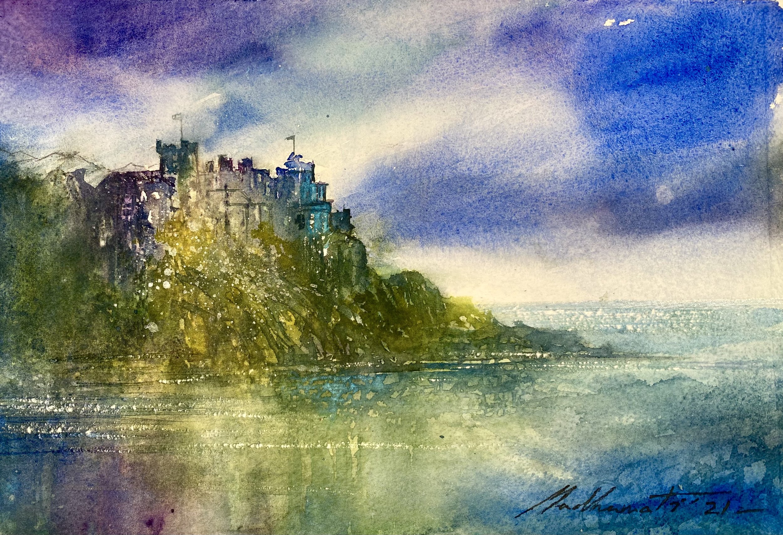 Culzean Castle Watercolour  11 x 8 ins ( sold ) 