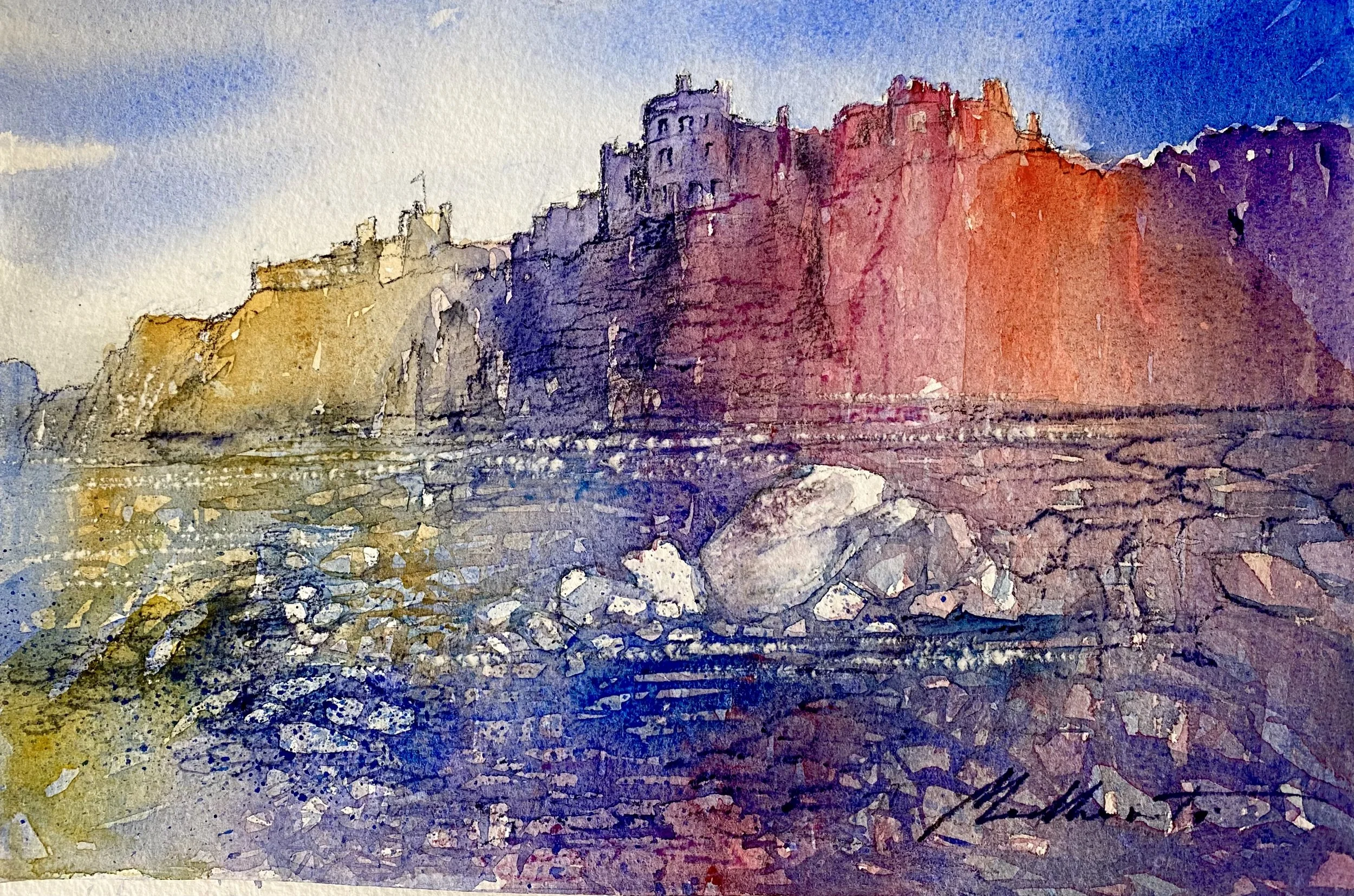 Culzean Castle Watercolour  11 x 8 ins 