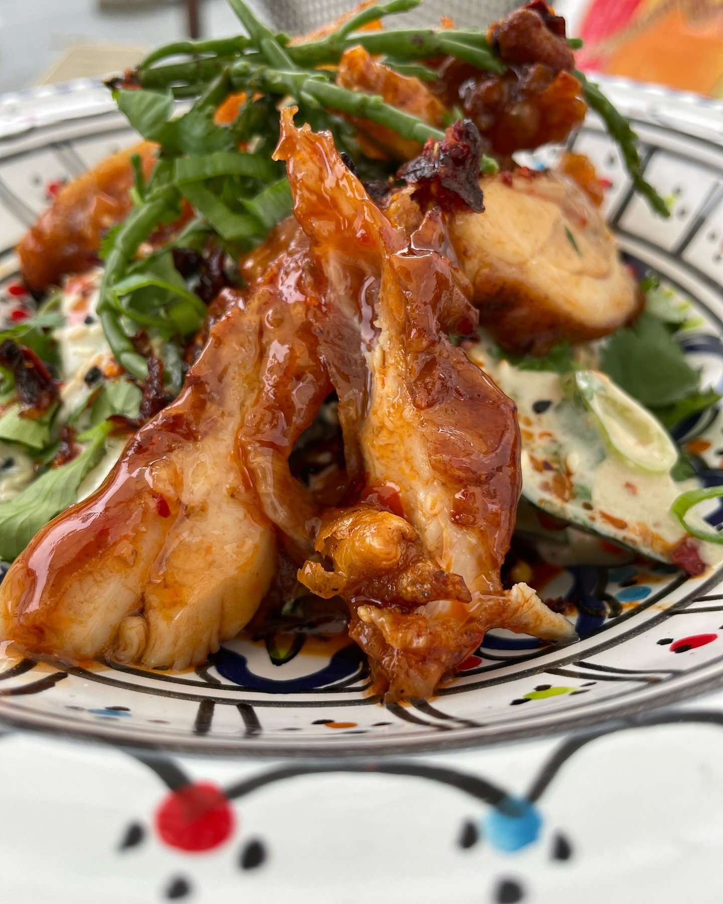 Har du pr&oslash;vet vores nye agurkesalat med spr&oslash;dstegte kylling - den er farligt vanedannende😋🤪 #g&aring;agurk #mitkbh #copenhagenfood