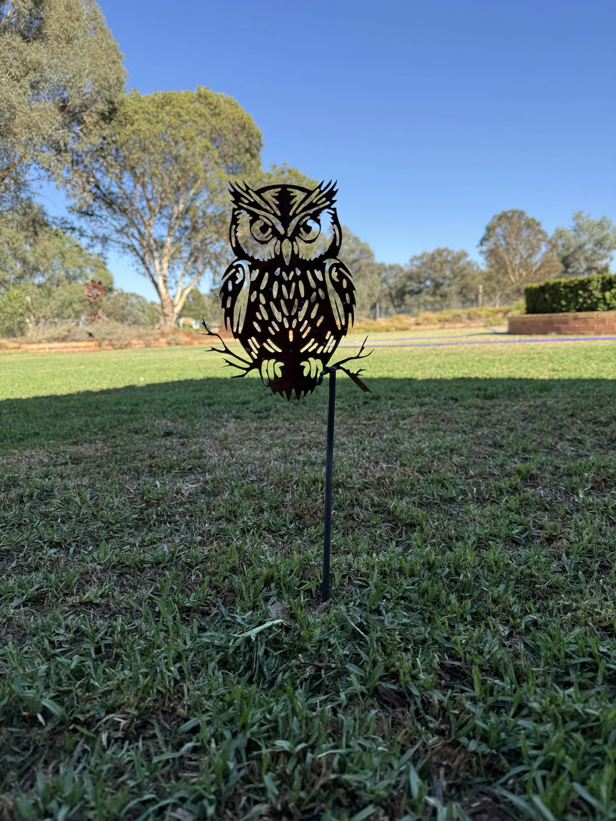 Whimsical Garden Stake Owl