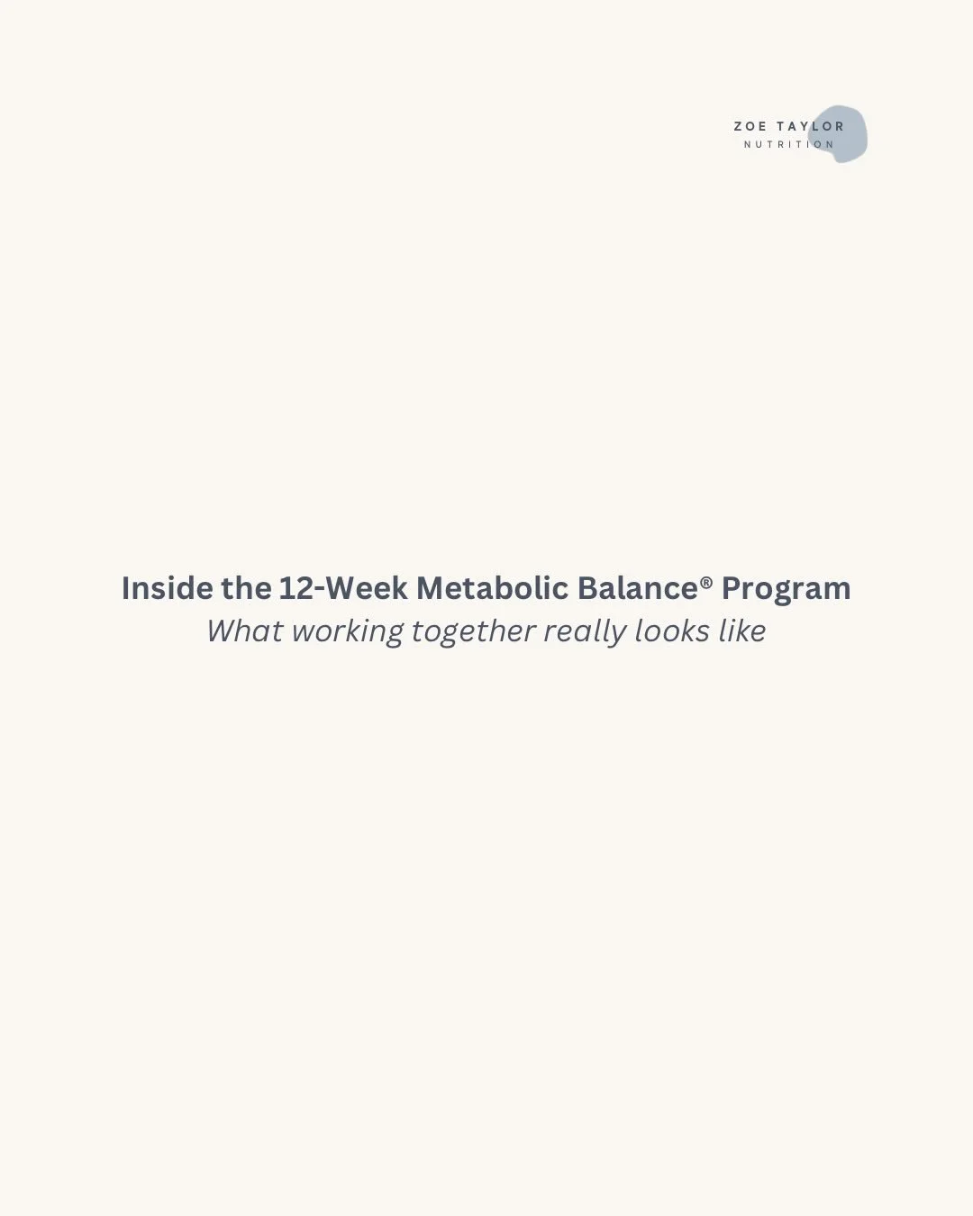 Curious what the 12-week Metabolic Balance&reg; program involves?

Take a scroll, save for later, and see if this feels like the right next step 🤍