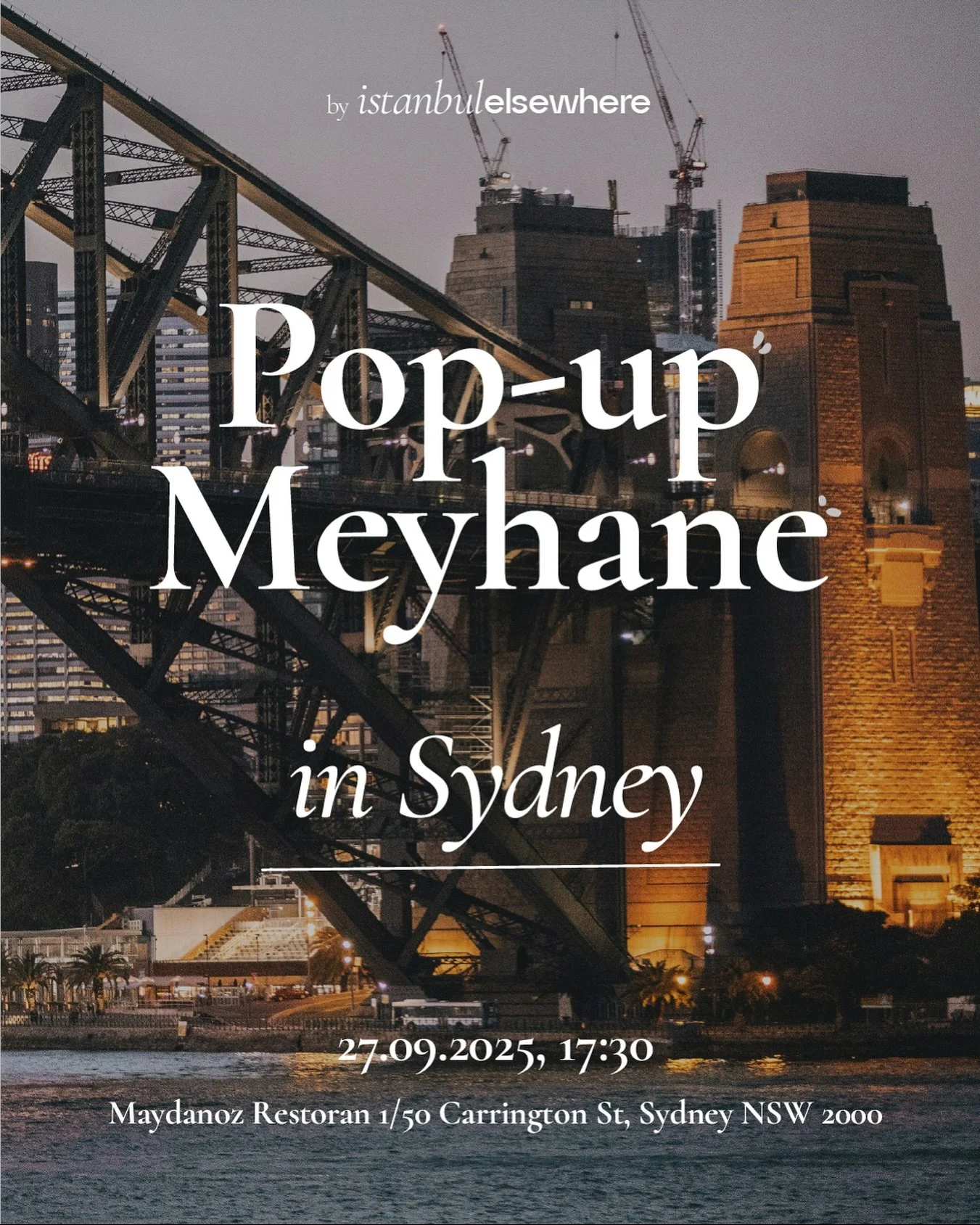 📍 Şimdiye kadarki en &ldquo;elsewhere&rdquo; lokasyonumuz Sydney el&ccedil;iliğimizin ikinci Pop-up meyhanesini b&uuml;y&uuml;k mutlulukla duyuruyoruz!  

Sevgili Nihan @nihannesss ve Burak @burakturgutoglu &lsquo;a emanet Sydney el&ccedil;iliğimizi