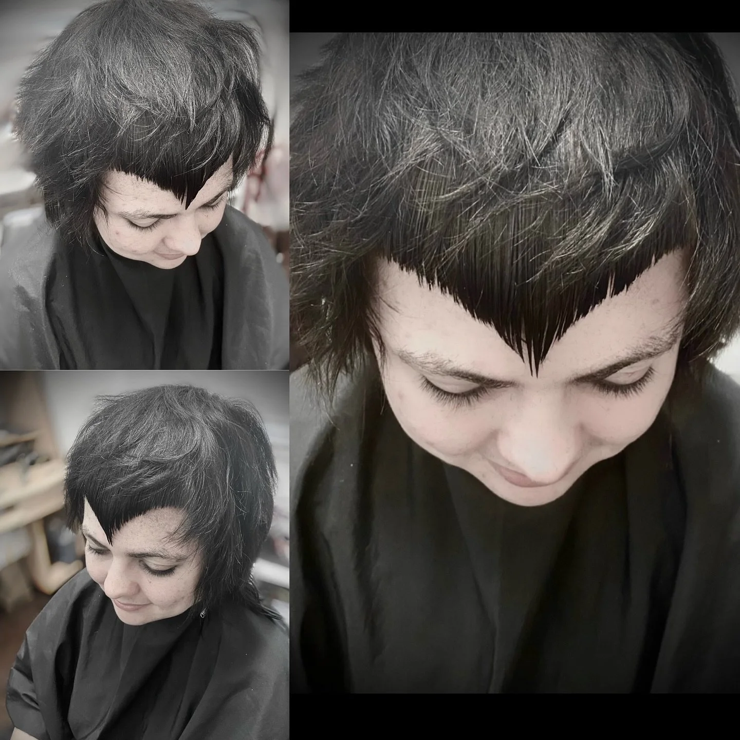 We love a V fringe moment 🖤❤️&zwj;🔥🖤

#gothhair #gothicstyle #halloweenhairstyles #altcuts